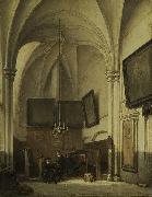 Johannes Bosboom The vestry of St. Stevens Church in Nijmegen oil painting reproduction